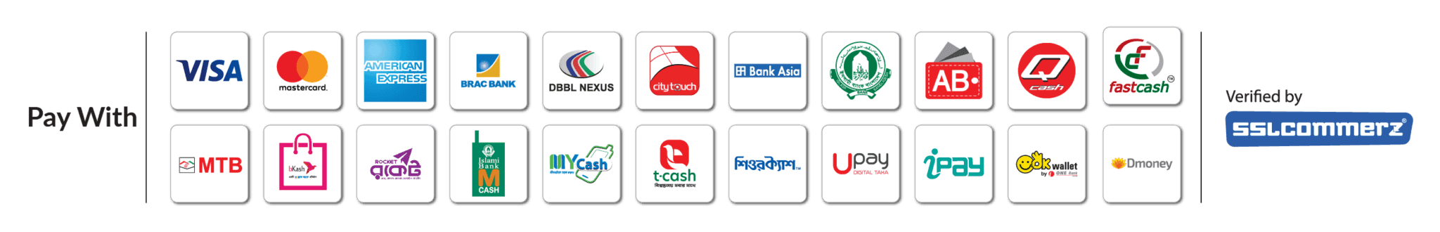SSLCommerz Payment Methods
