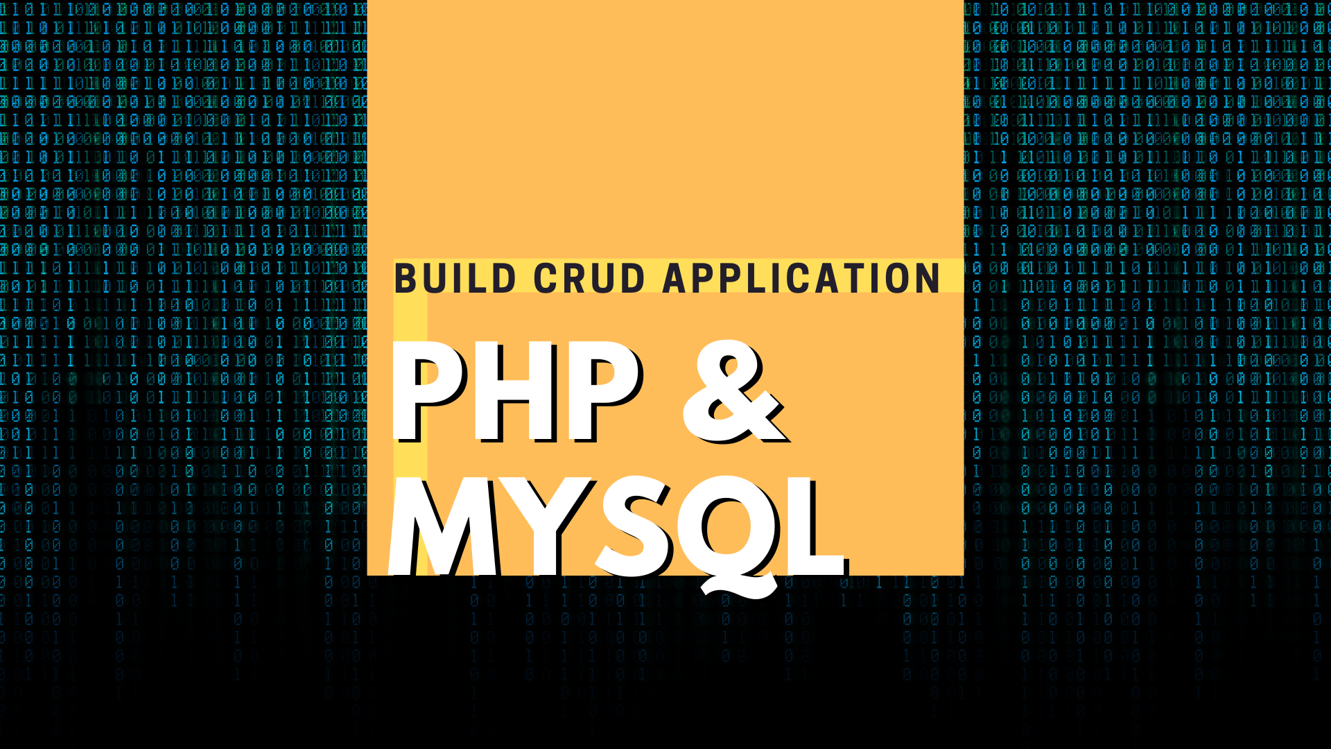 Build CRUD Application – PHP & Mysql course image