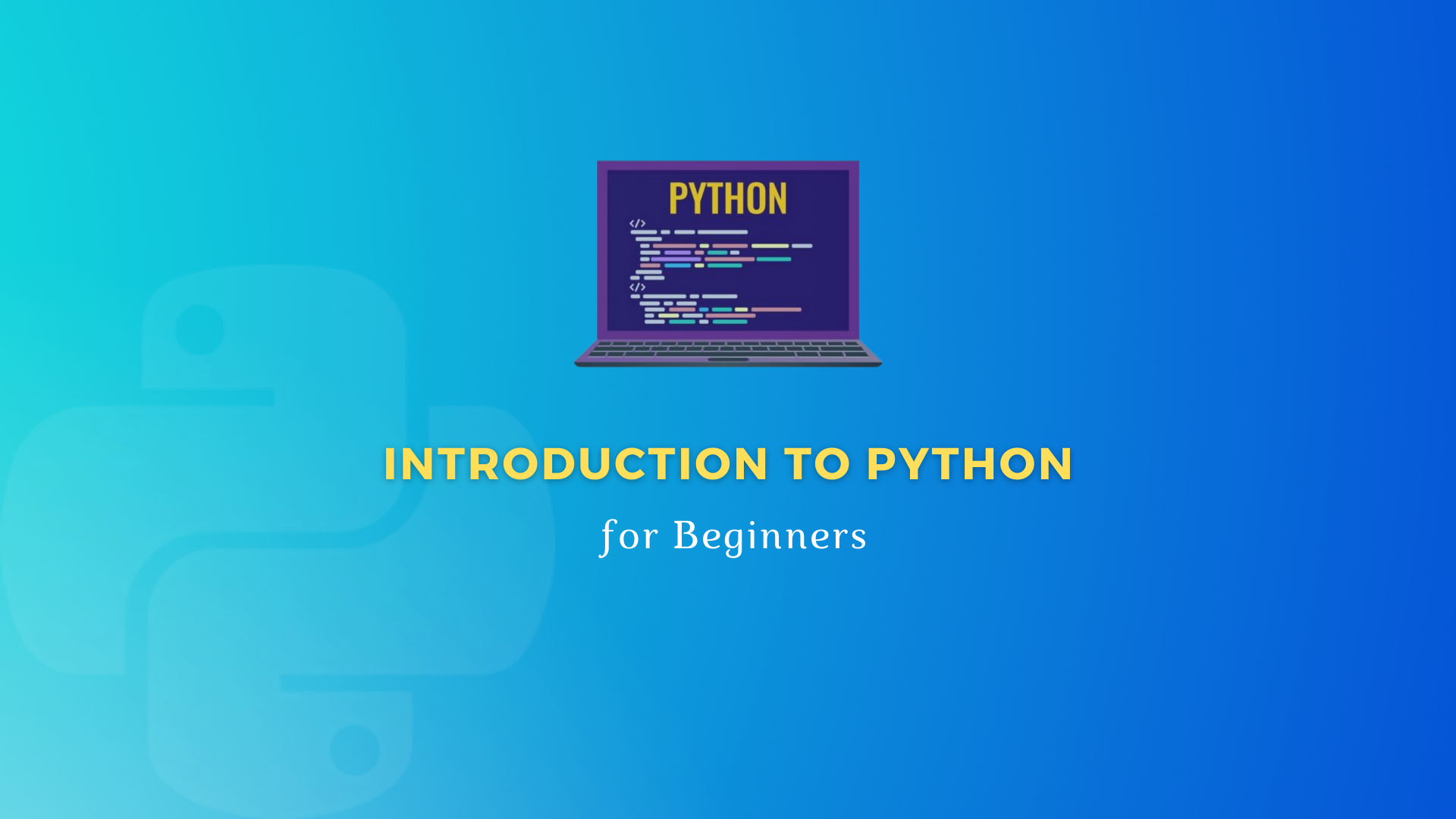 Introduction to Python for Beginners course image