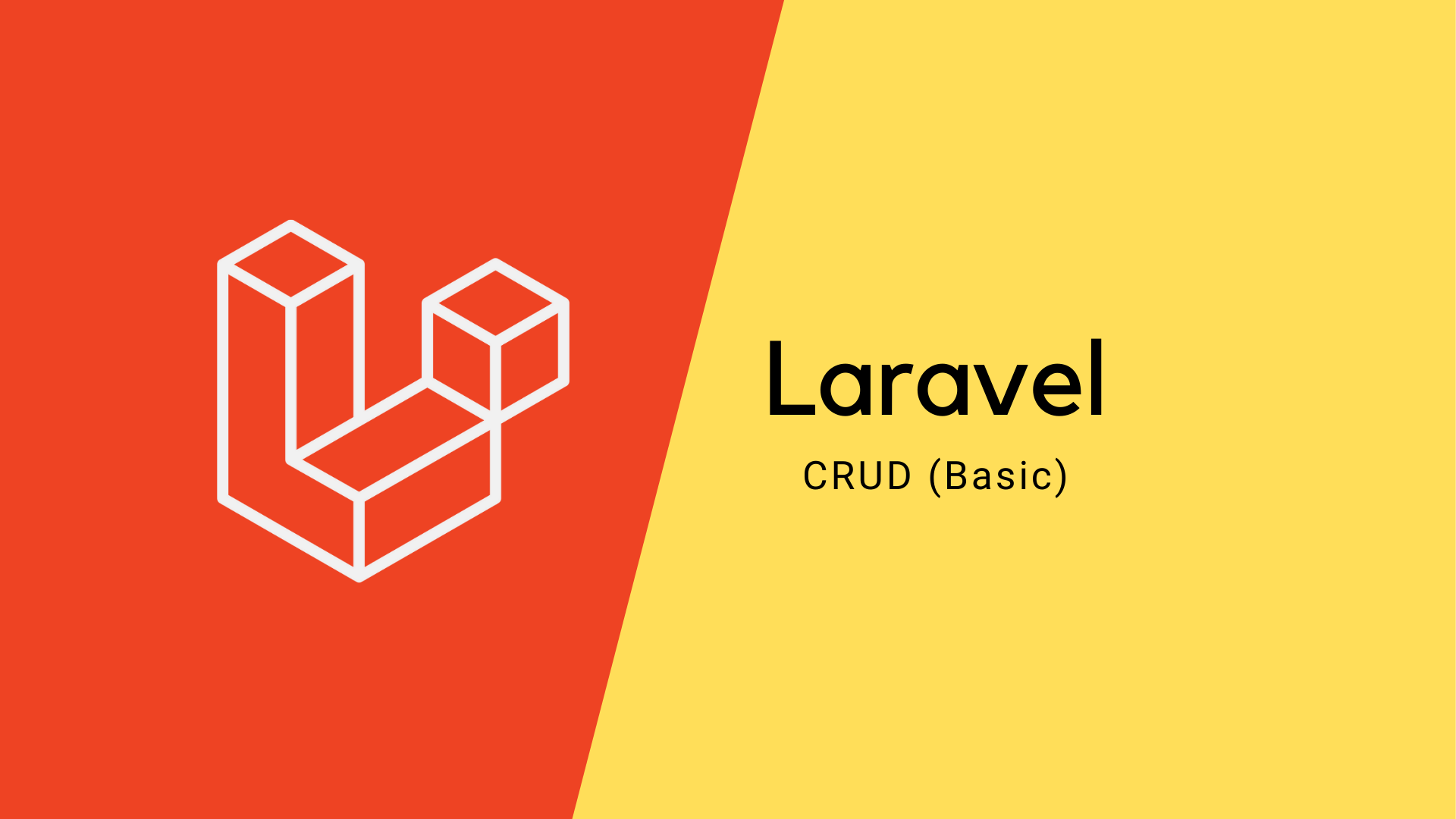 Laravel CRUD (Basic) course image