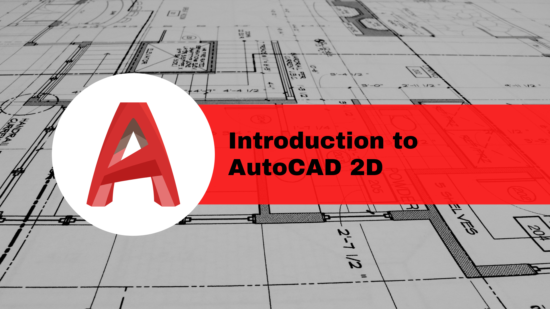 Introduction to AutoCAD 2D course image