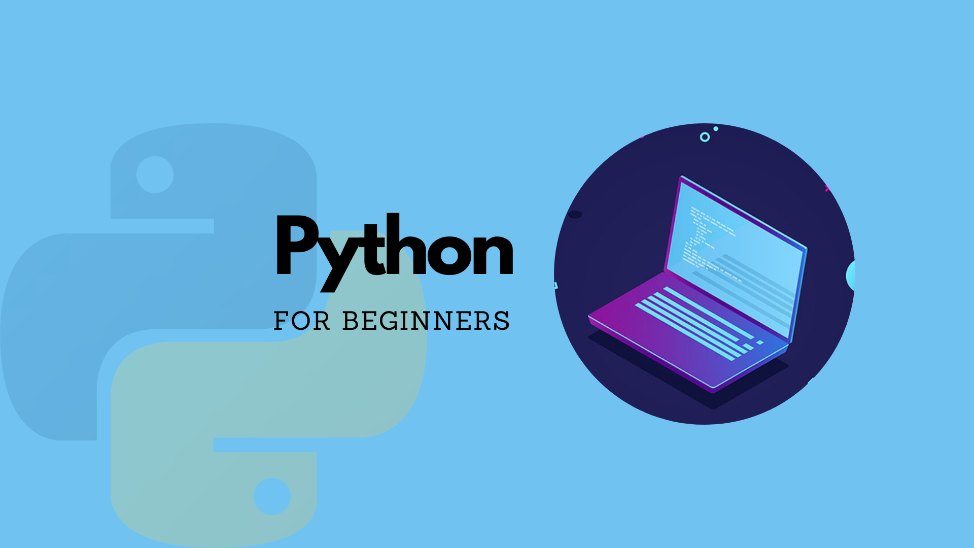 Python for beginners course image