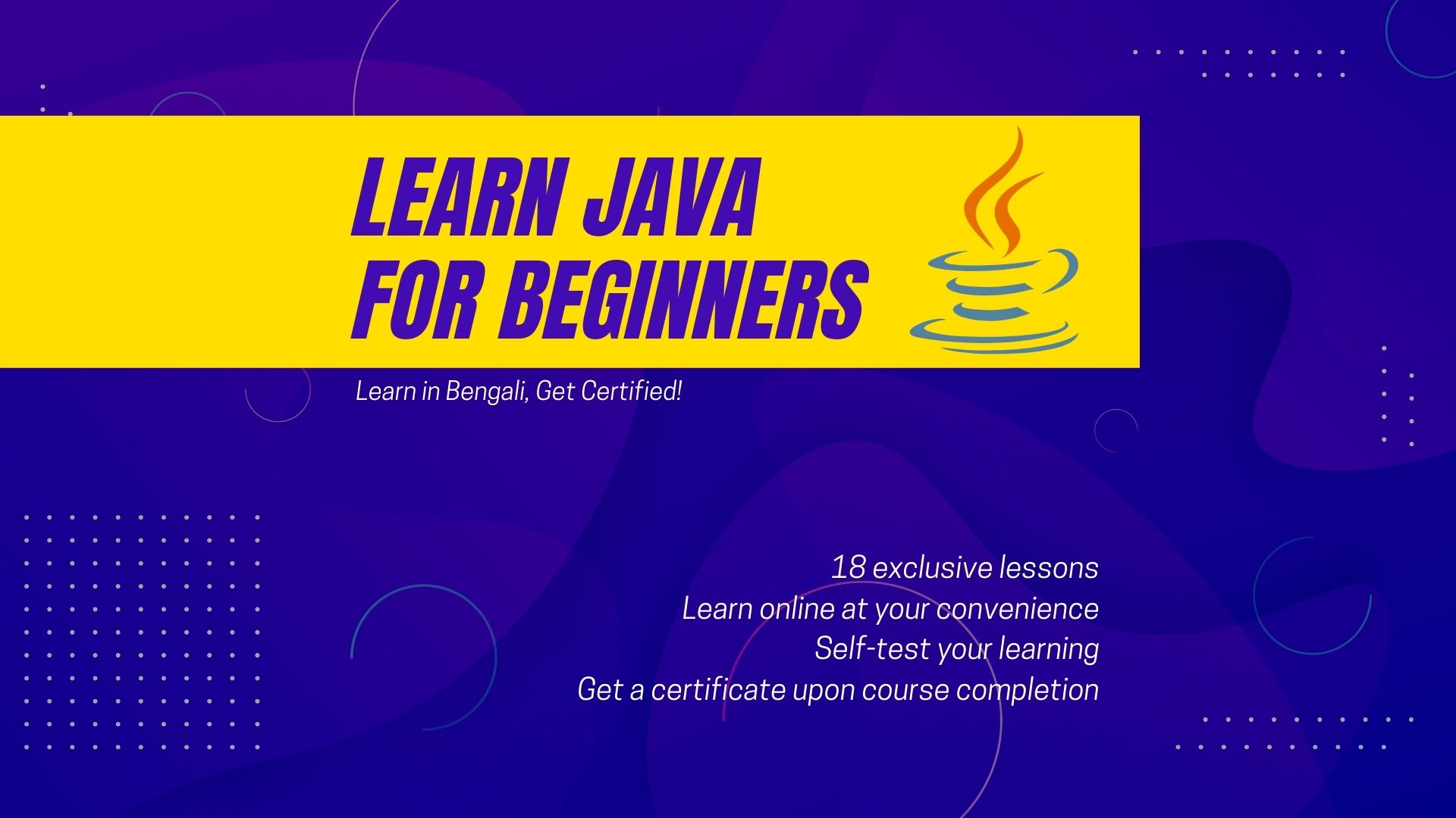 Learn Java for Beginners Course Image