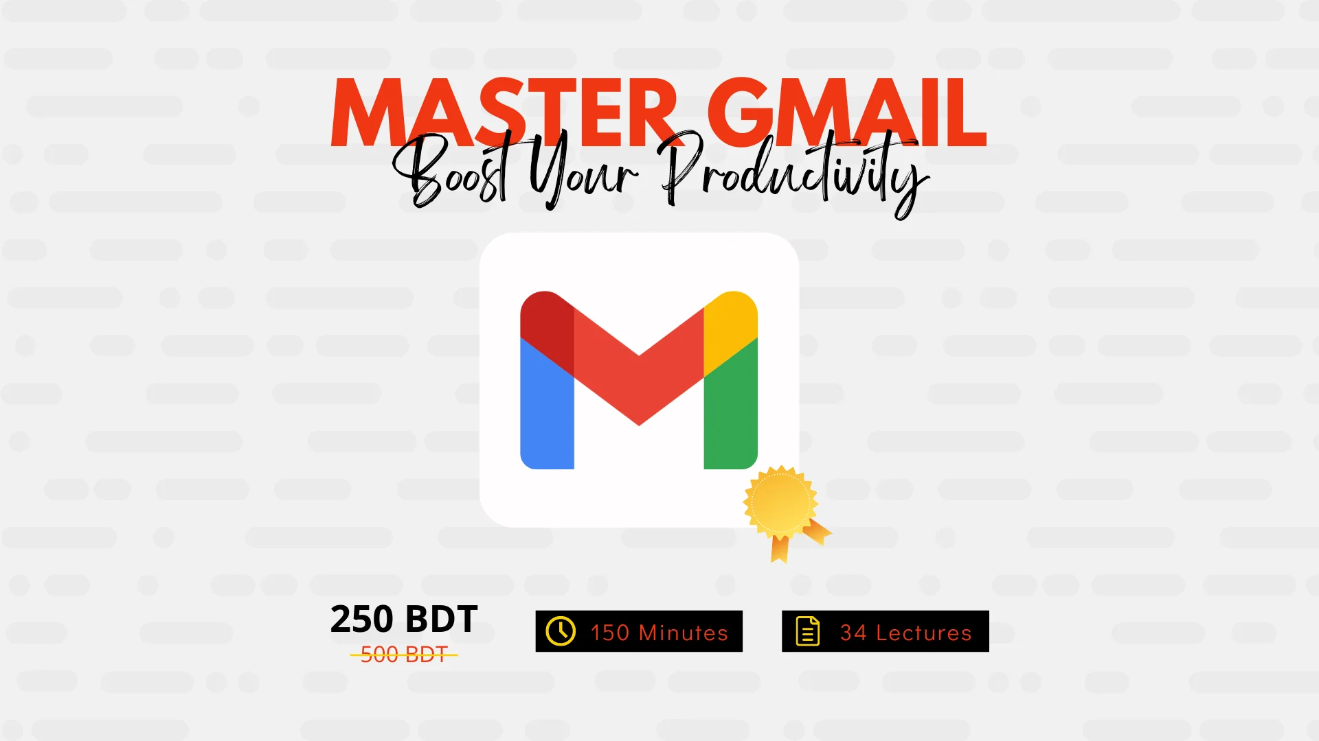 Master Gmail Boost Your Productivity Course Image