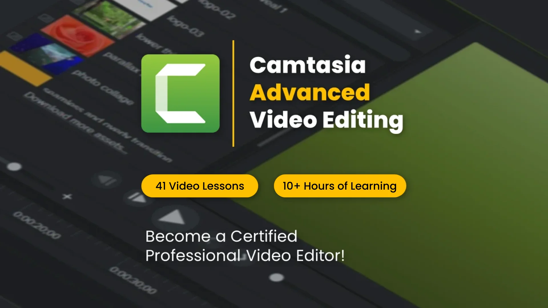 Camtasia Advanced Video Editing Online Course in Bangladesh Featured Image