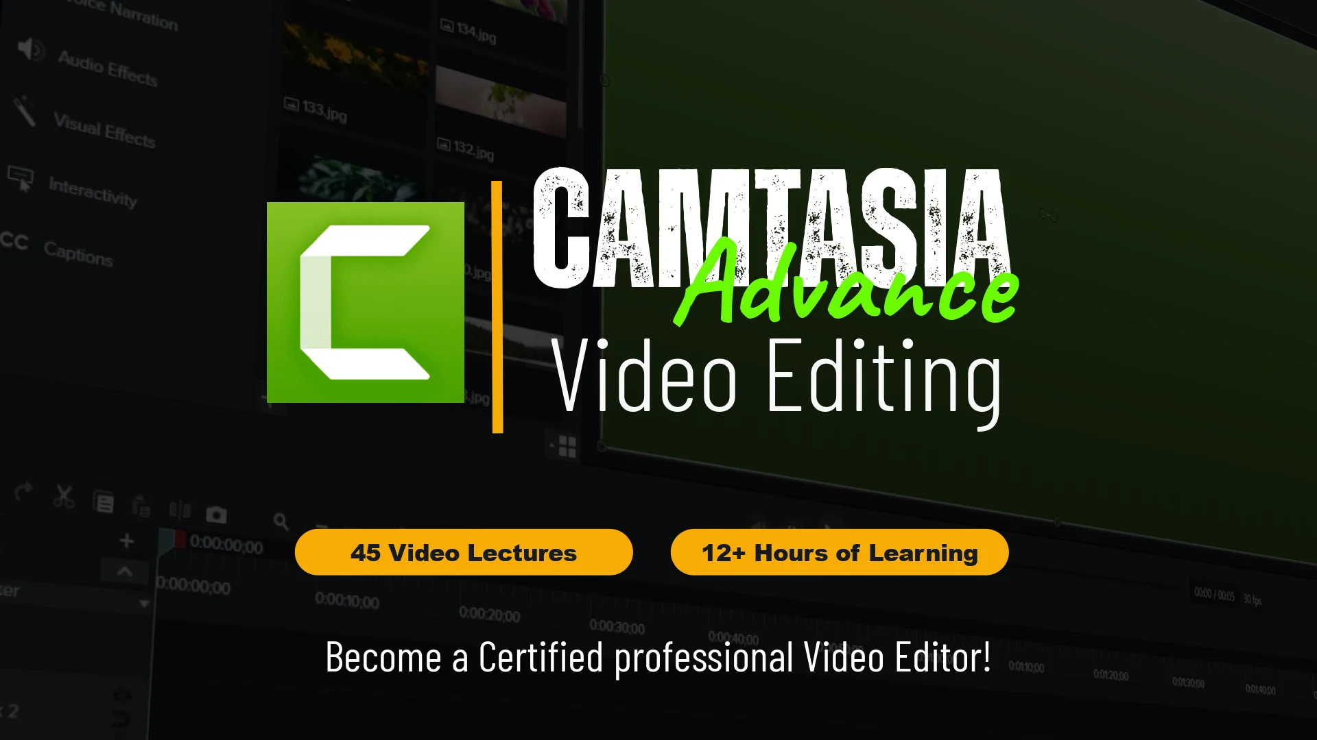 Camtasia Video Editing Basic to Advanced Course Image